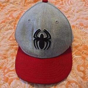 Gray and Red Spiderman Snapback